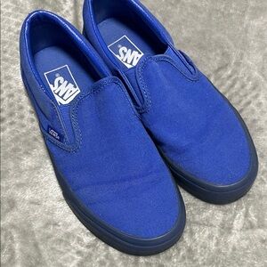 Vans Royal Blue Canvas Slip-Ons